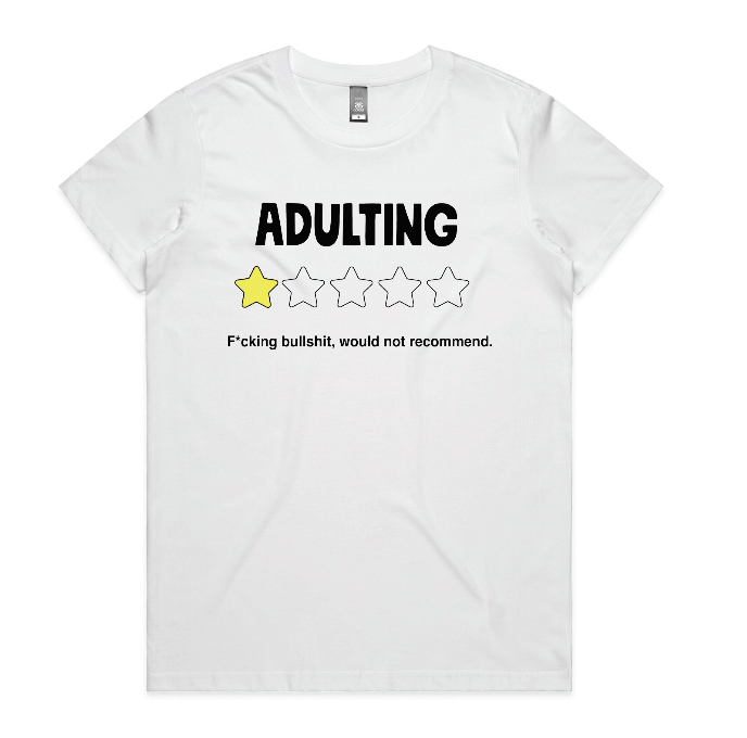 Adulting 1/5 T-Shirt - Glitter Bomb Your Enemies